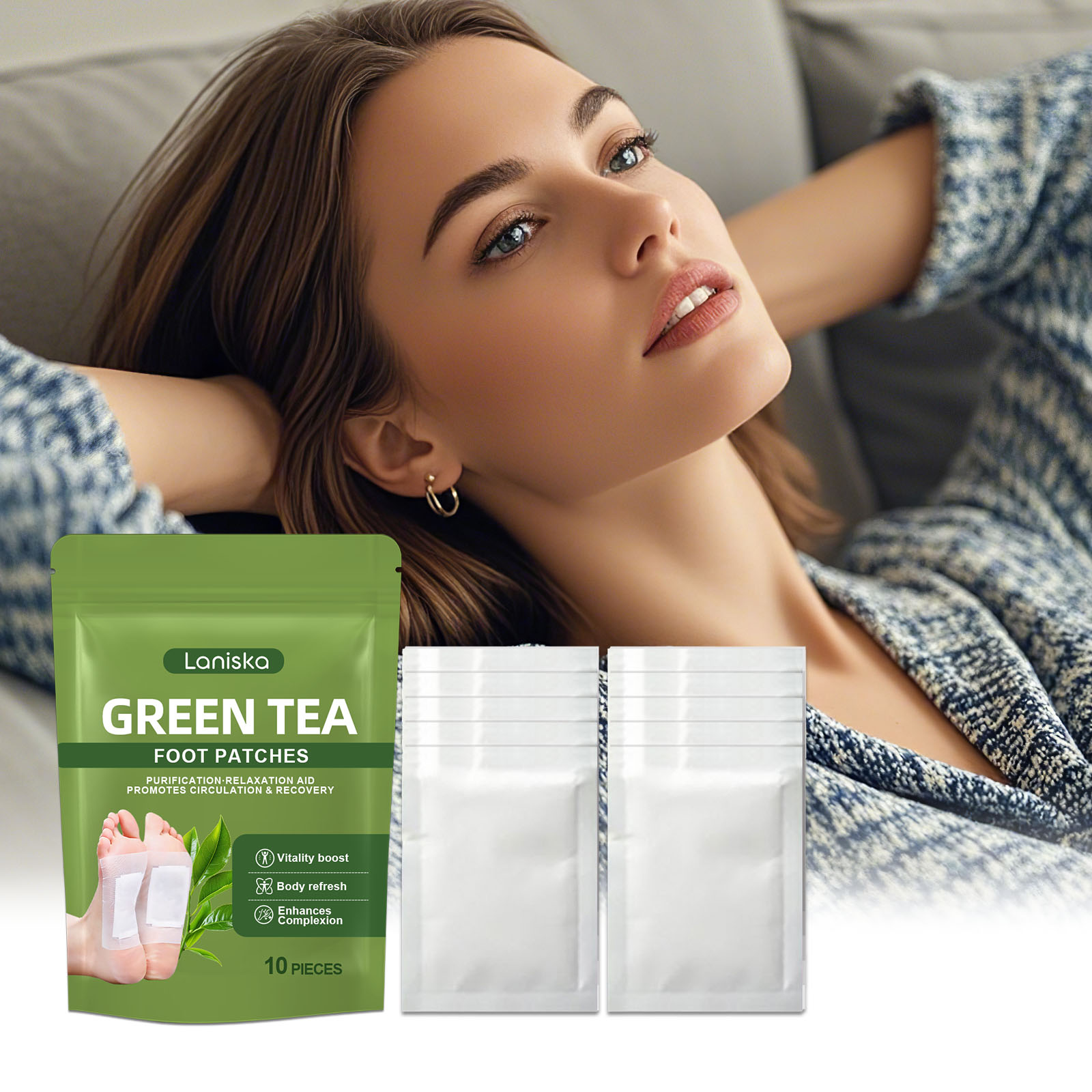 Detox Foot Patch - Parche Desintoxicante Natural para Pies, Alivia