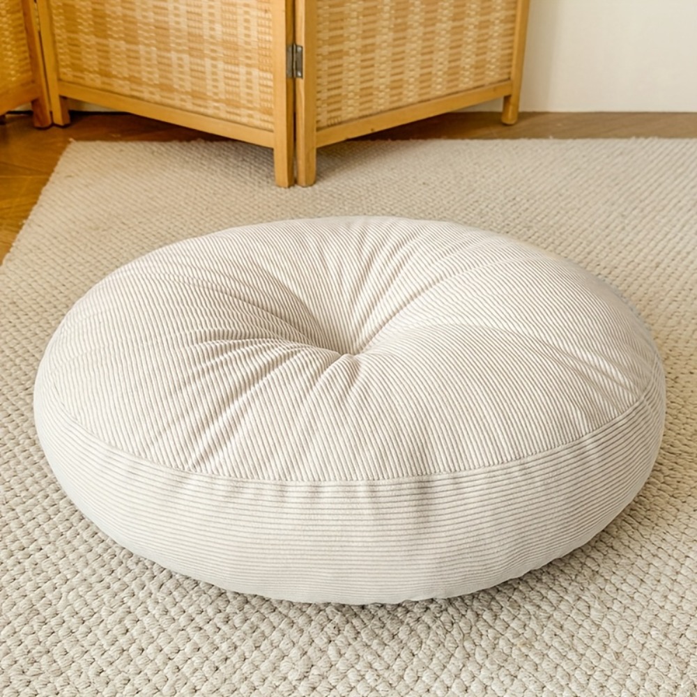 Meditation Cushion Zafu - Cojín redondo grueso, almohada de yoga