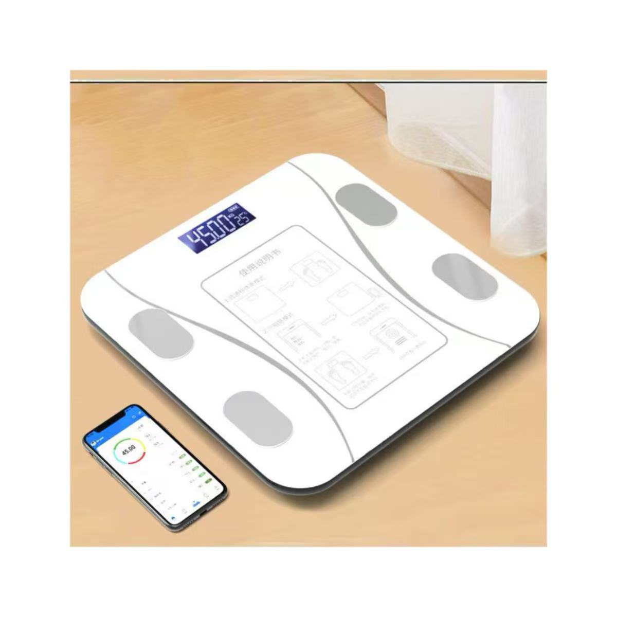 Digital Body Weight Scale - Báscula de Grasa Corporal Inteligente Inalámbrica