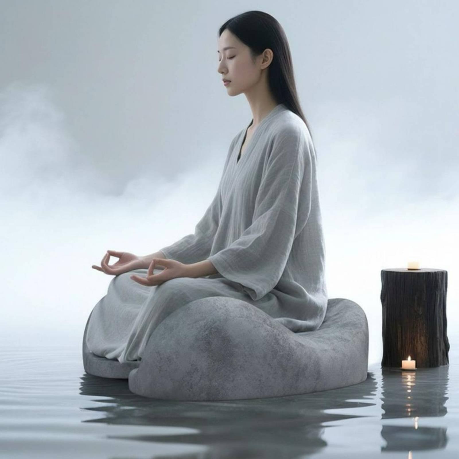 Meditation Cushion Zafu - Cojín Zafu con Acolchado Grueso, Cojín