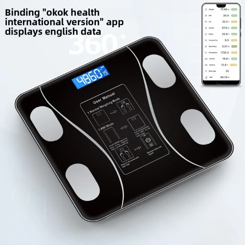 Báscula Inteligente de Grasa C - Digital Body Weight Scale reseña y precio