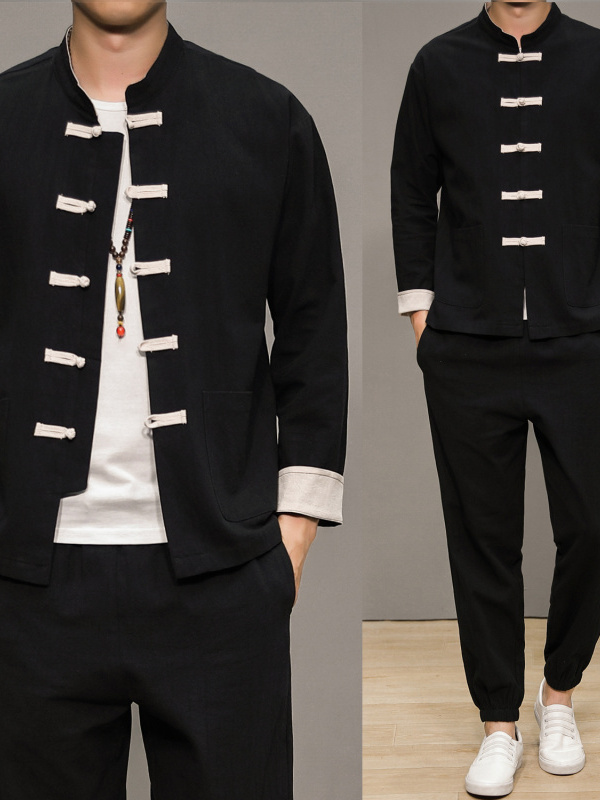 Traje Tang de lino y algodón d - Health & Wellness Naics Code reseña y precio