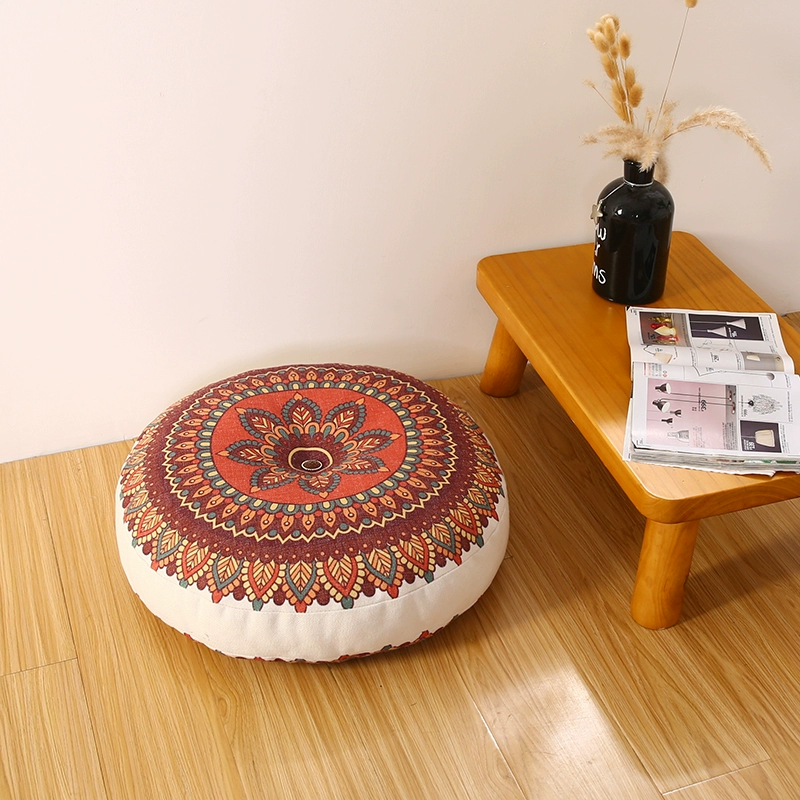 Cojín bohemio de lino y algodó - Meditation Cushion Zafu reseña y precio