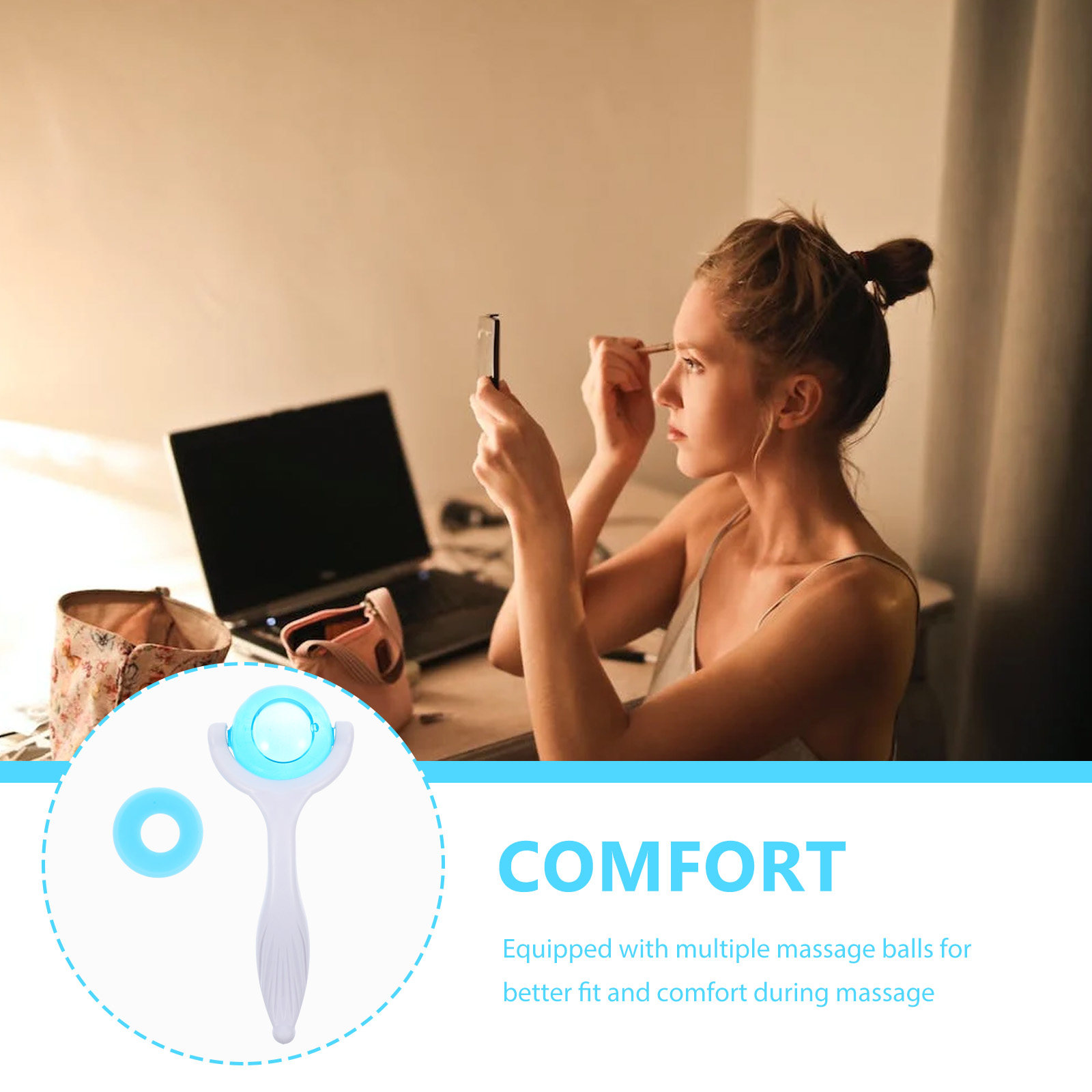 Masajeador Facial con Bolas de - Ice Roller Face Cold reseña y precio