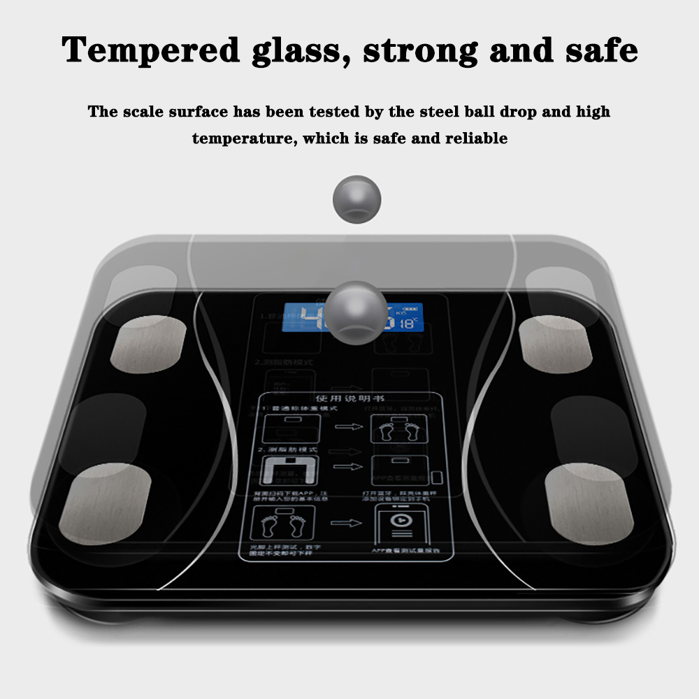 Báscula de Grasa Corporal Inte - Digital Body Weight Scale reseña y precio